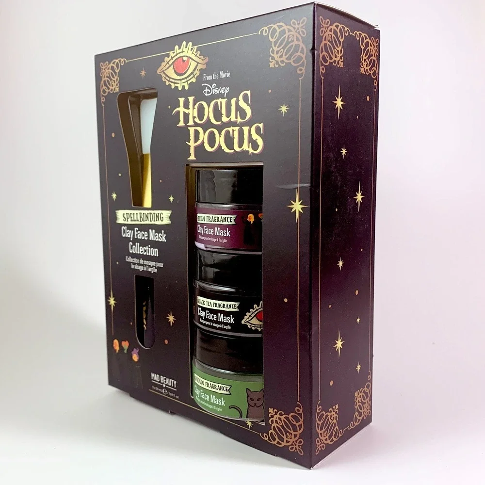 Disney Hocus Pocus Spellbinding‎ 3x Clay Face Mask Collection w/ Applicator